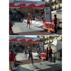 Óscar Fernández Giralda y Diana Martín entrando en meta.