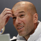 Zidane, durante la rueda de prensa de este martes.
