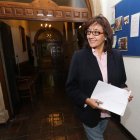 La concejala de Hacienda en la comparecencia de ayer. ANA F. BARREDO