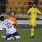 Eliseu y Carrizo se lamentan tras encajar un gol.