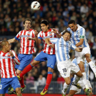 El Málaga se mostró muy solvente en defensa para ahogar el potencial ofensivo del Atlético.