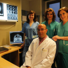 El equipo de Cirugía Maxilofacial: Carmen Pérez Herrero, Lara Domínguez Cuadrado, Mercedes Prieto Prado y Damián Alonso Vaquero.