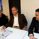 Javier Arenas, De Cospedal, Rajoy, Ana Mato y González Pons, en la reunión de ayer.