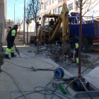 Imagen de archivo del trabajo de las brigadas de obras en el nuevo centro de salud.