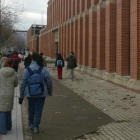 Una imagen de alumnos en el Campus de León.