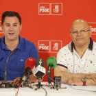 Javier Alfonso Cendón y el nuevo subdelegado del Gobierno, Faustino Sánchez Samartino, esta mañana en rueda de prensa