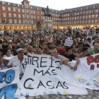 Una de las manifestaciones del 15M celebradas en Madrid.