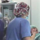 Imagen distribuida por el hospital Recoletas de Burgos donde se realizó la cesárea.