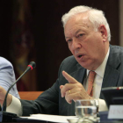 García Margallo, en la Comisión de Cooperación Internacional para el Desarrollo del Senado.