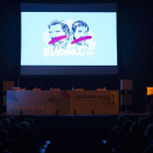 Asamblea de Òmnium Cultural en el Teatre Victòria de Barcelona