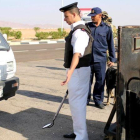 Control policial en la península del Sinaí.