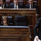 El presidente del Gobierno, Mariano Rajoy, esta mañana.