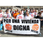 La marcha, al inicio del recorrido en la Plaza de Botines.