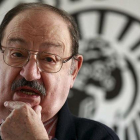 Umberto Eco, durante la presentación de su obra 'El cementerio de Praga' en Madrid en el 2010