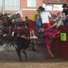 Las vaquillas son uno de los atractivos de la fiestas de Trobajo del Cerecedo.