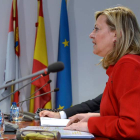 Pilar del Olmo, consejera de Economía y Hacienda de la Junta de Castilla y León. NACHO GALLEGO