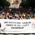 La manifestación que recorrió las calles de León