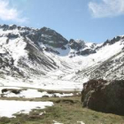 Una imagen del puerto de San Glorio tras la última nevada caída en la provincia