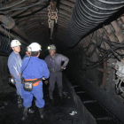 Interior del Pozo Emilio, de la Hullera Vasco Leonesa.