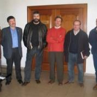 Los alcaldes de municipios mineros que se reunieron ayer en Villablino