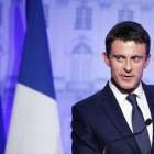 El primer ministro francés, Manuel Valls, durante su comparecencia de ayer. MATHIEU CUGNOT