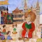 La joven artista refleja en su cartel los iconos históricos y modernos de la capital leonesa