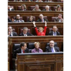 Imagen de la aprobación de los presupuestos del 2009.