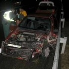 La A-231 ha registrado  ya varios accidentes como este que se aprecia en una imagen de archivo