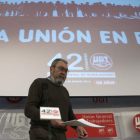 El secretario general de UGT, Cándido Méndez, presentó el 42 Congreso Confederal. avier lizón