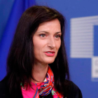 Mariya Gabriel presenta la App Erasmus en la Comisión Europea. STEPHANIE LECOCQ