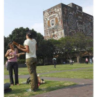 Imagen del edificio central de la Unam.
