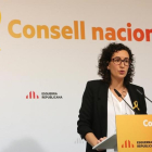 Marta Rovira, el pasado día 4 de noviembre, en un consejo nacional de ERC.