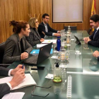 Un momento de la reunión celebrada en Valladolid. DL