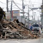 Un edificio destruido en la localidad de Mashiki, en la prefectura de Kumamoto. KIMIMASA MAYAMA