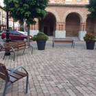 Imagen de la plaza Mayor de Santa María del Páramo. DL