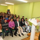 Isabel Carrasco, ayer, en el acto con los jóvenes del partido.