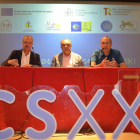 Miguel Pérez, José Luis Nieto y Juan Carlos P¨rez, ayer en la presentación del proyecto. MEDINA