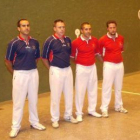 La Aldea del Puente, de azul, venció a Valdepolo en la final de pelota