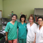 El equipo médico del Hospital de Sagunto que ha realizado el trasplante de heces.