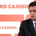 Óscar López, ayer en una intervención en Valladolid.