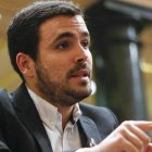 Alberto Garzón, durante una intervención en el Congreso el pasado 21 de enero.