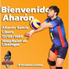 Cartel anunciador del fichaje de Gámiz
