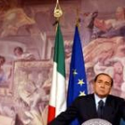 Silvio Berlusconi en una comparecencia en el Palacio Chigi