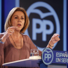 La secretaria general del PP, María Dolores de Cospedal.