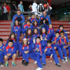 El equipo de Agustinos de León celebra su triunfo.
