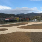 Una vista del nuevo parque, construido en terrenos que cedió Feve