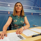 La vicesecretaria general del PSOE de Castilla y León, Virginia Barcones. R. GARCÍA
