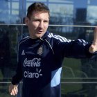 Sabella incluye a Messi, lesionado, en la última convocatoria.