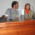 Ángel García y Cristina Huerga antes de la presentación