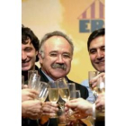 Carod-Rovira pasó el día de ayer festejando su resultado electoral